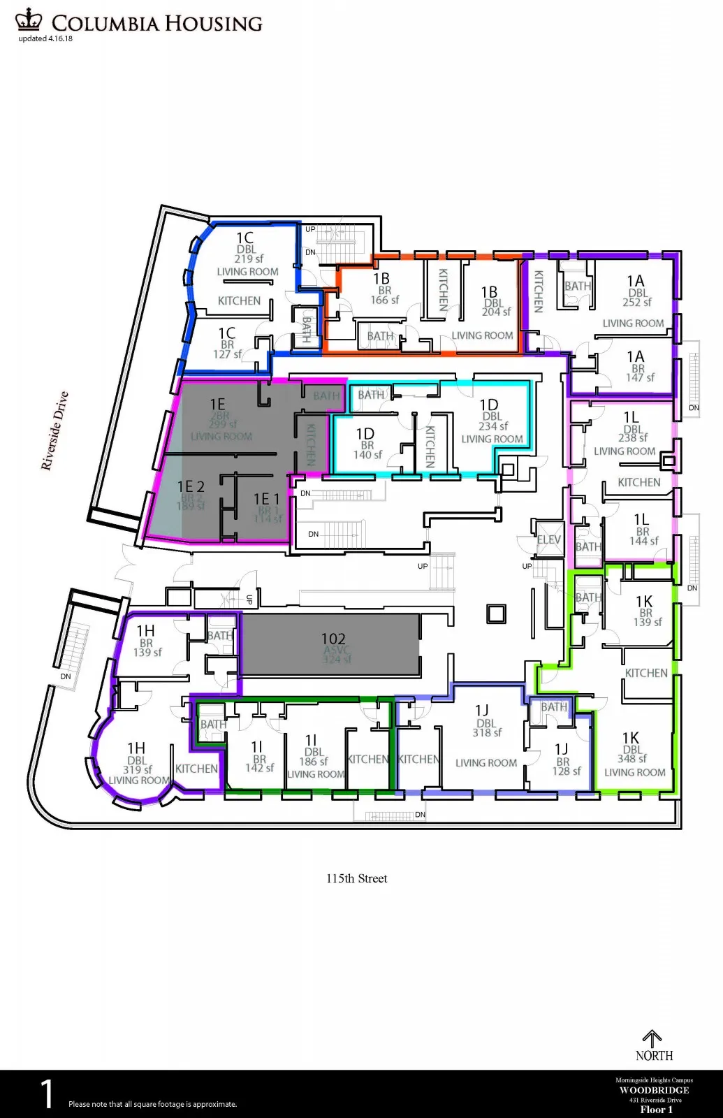 Floor Plan - Woodbridge Hall First Floor