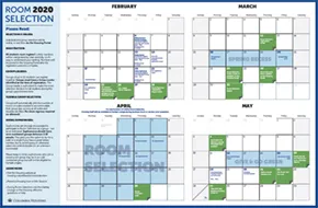 image of the Room Selection printed calendar.