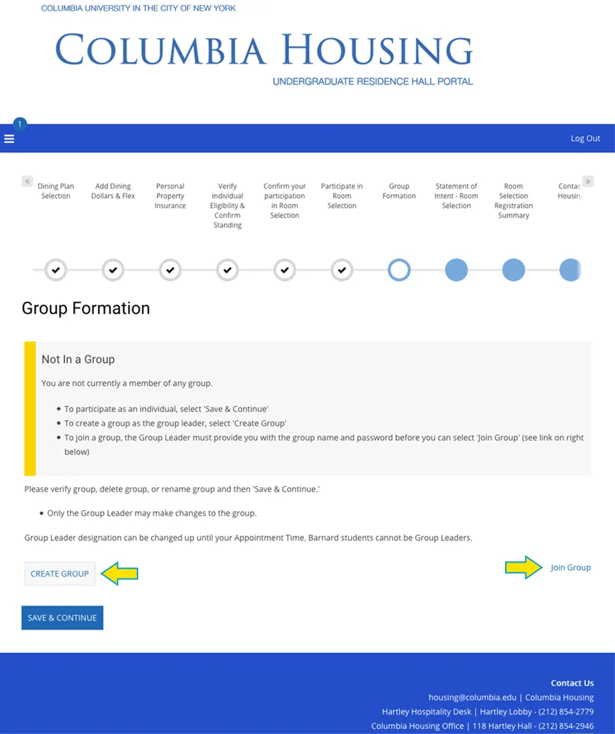 STEP 11: Group Formation