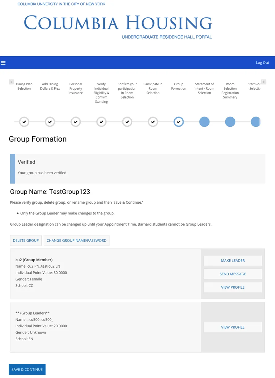 STEP 11: Confirmation of Joining a Group